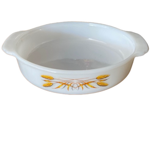 Vintage Fire King Anchor Hocking Wheat Round